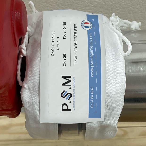 Cache bride PSM avec étiquette made in france